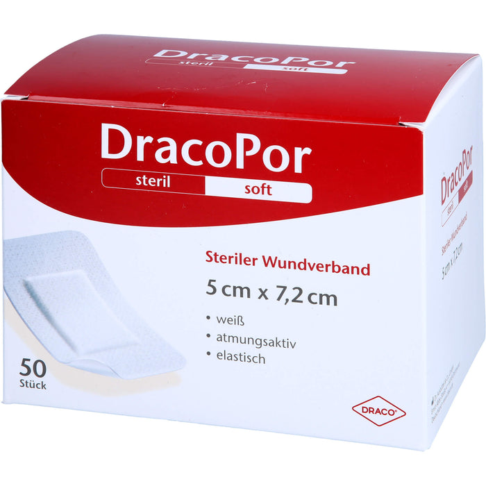 DRACOPOR Wundverband 5x7,2 cm steril, 50 St PFL