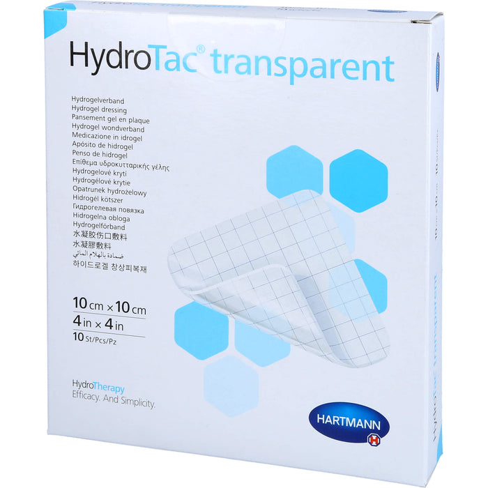 Hydrotac Tran Wund 10x10cm, 10 St VER