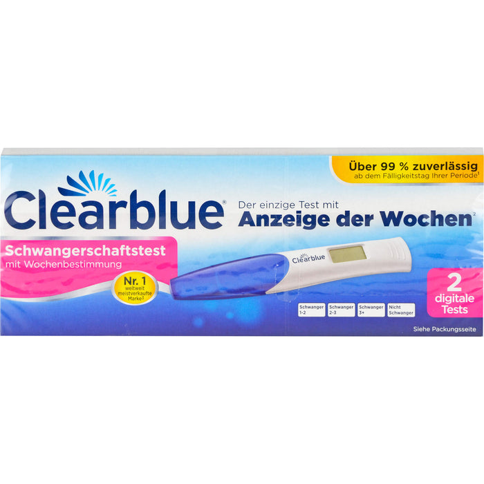 Clearblue Schwangerschaftstest mit Wochenbestimmung digitale Tests, 2 pcs. Test