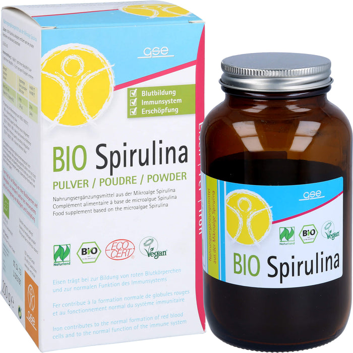 Gse Spirulina Bio Naturlan, 200 g PUL