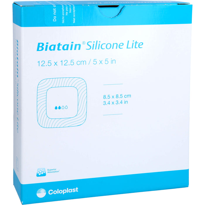 Biatain Silicone Lite Schaumverband 12,5x12,5 cm, 10 St VER