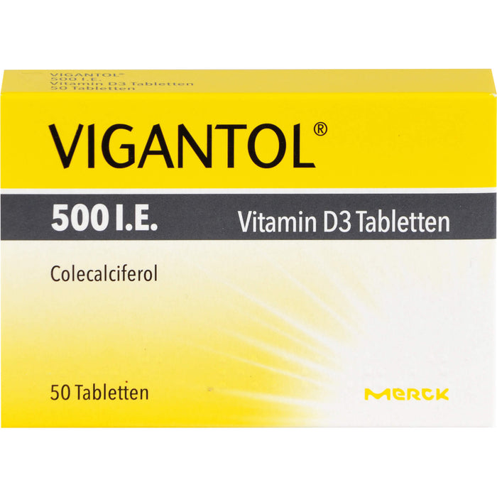 VIGANTOL 500 I.E. Vitamin D3 Tabletten, 50 pcs. Tablets