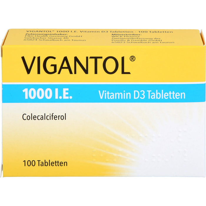 VIGANTOL 1000 I.E. Vitamin D3 Tabletten, 100 pc Tablettes