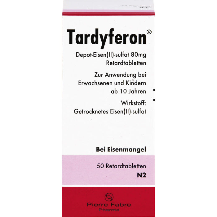 Tardyferon Depot-Eisen(II)-sulfat 80 mg kohlpharma Retardtabletten, 50 pc Tablettes