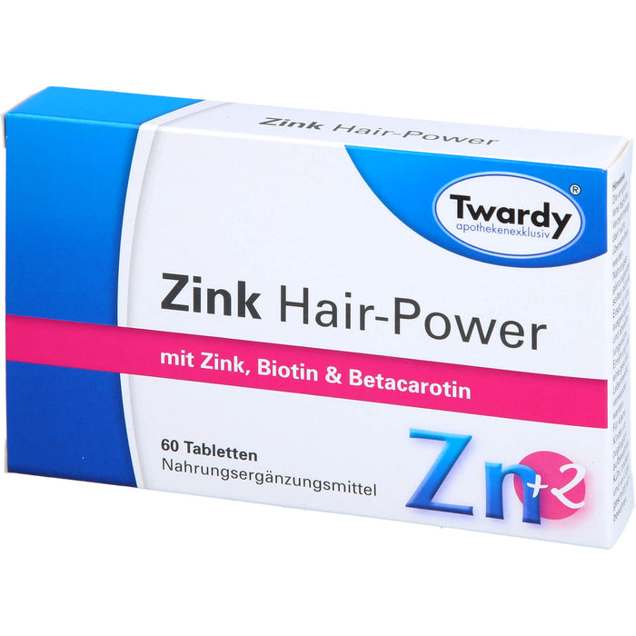 Twardy Zink Hair-Power Tabletten, 60 pc Tablettes