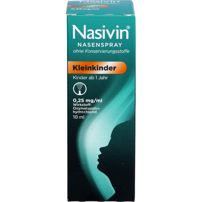 Nasivin Nasenspray ohne Konservierungsstoffe für Kleinkinder, 10 ml Solution