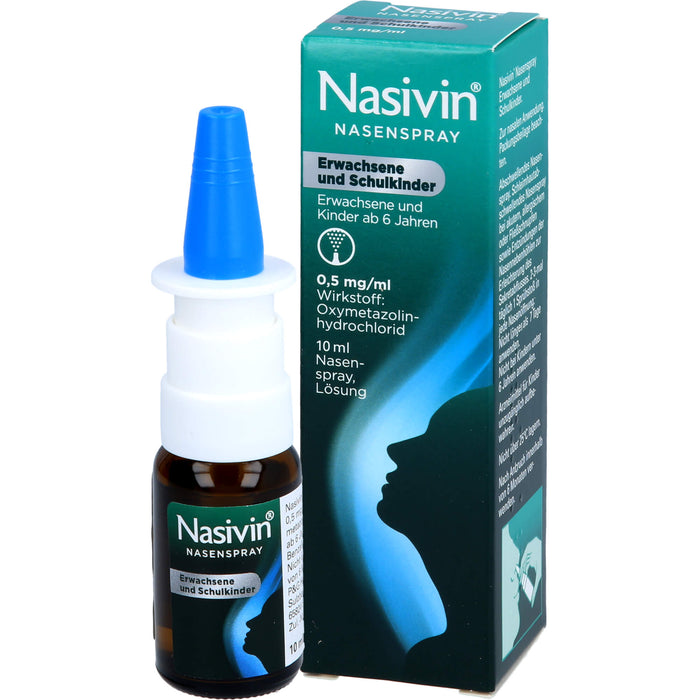 Nasivin Nasenspray für Erwachsene und Schulkinder, 10 ml Solution