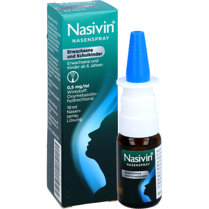 Nasivin Nasenspray für Erwachsene und Schulkinder, 10 ml Solution