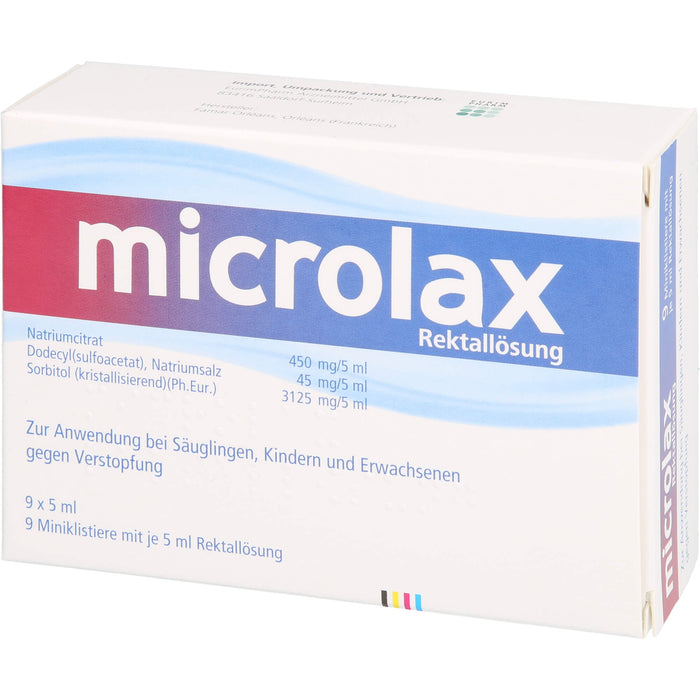 microlax Miniklistier Rektallösung Reimport EurimPharm, 9 pcs. Enemas