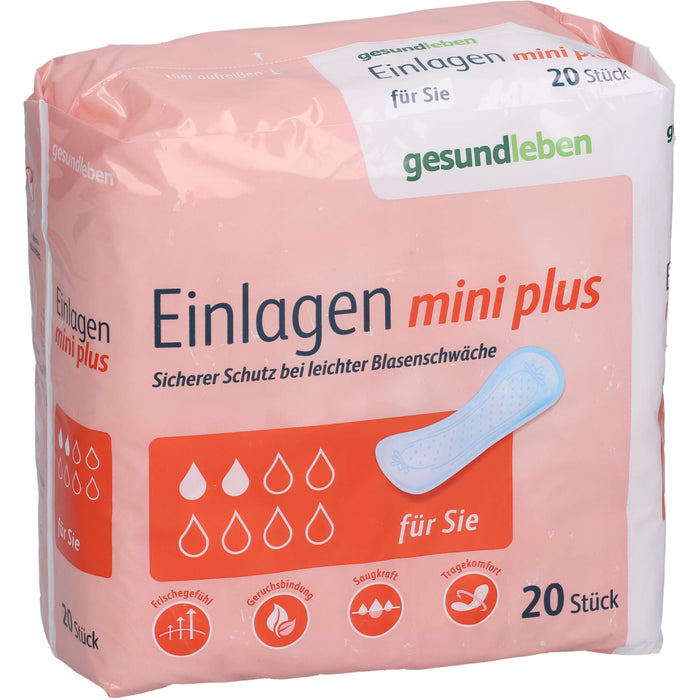 gesund leben Einlagen mini plus, 20 St