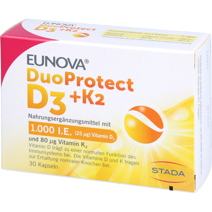 EUNOVA DuoProtect D3 + K2 Tropfen, 30 pcs. Capsules