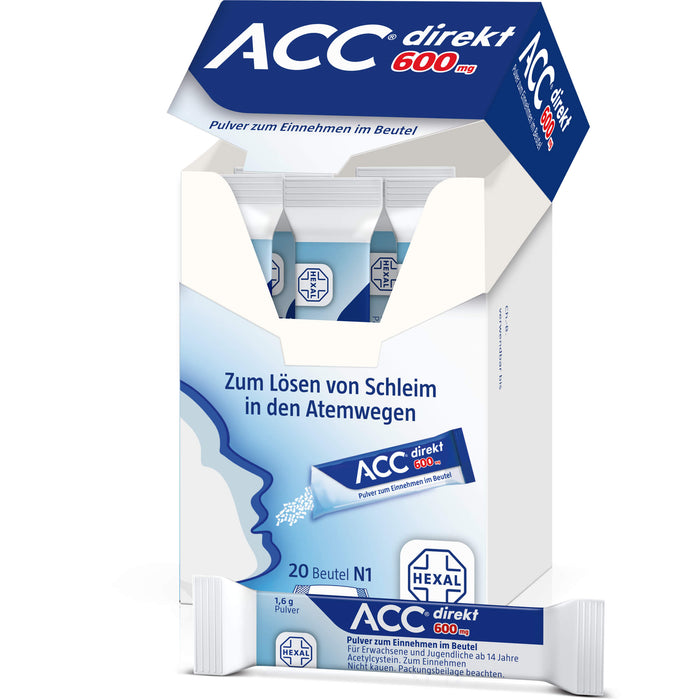 ACC direkt 600 mg Pulver, 20 pc Sachets