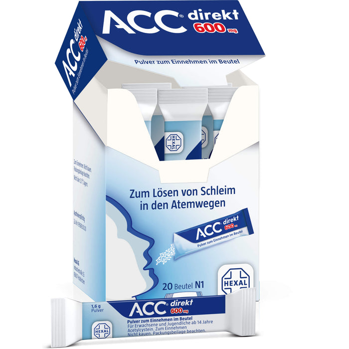 ACC direkt 600 mg Pulver, 20 pc Sachets