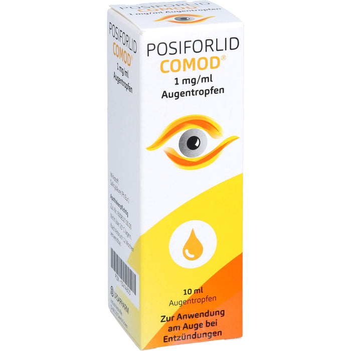 POSIFORLID COMOD Augentropfen bei Entzündungen am Auge, 10 ml Solution