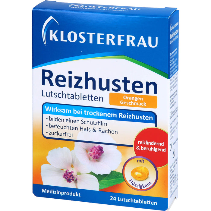 KLOSTERFRAU Reizhusten Lutschtabletten Orangen Geschmack, 24 pcs. Tablets