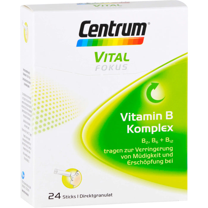 Centrum Vital Fokus Vitamin B Komplex Direktgranulat Sticks, 24 pc Sachets