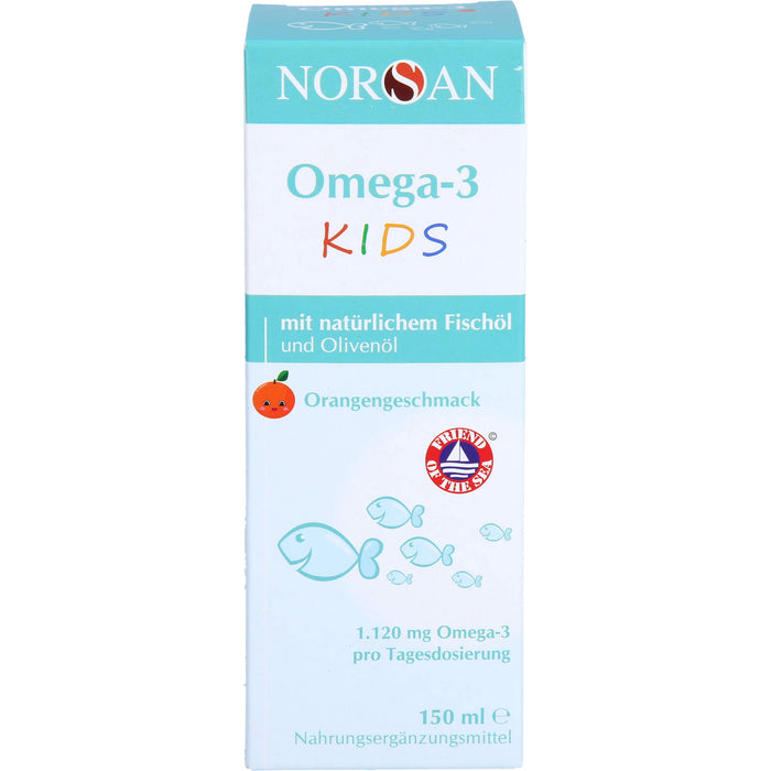 NORSAN Omega-3 Kids Lösung mit Orangengeschmack, 150 ml Solution