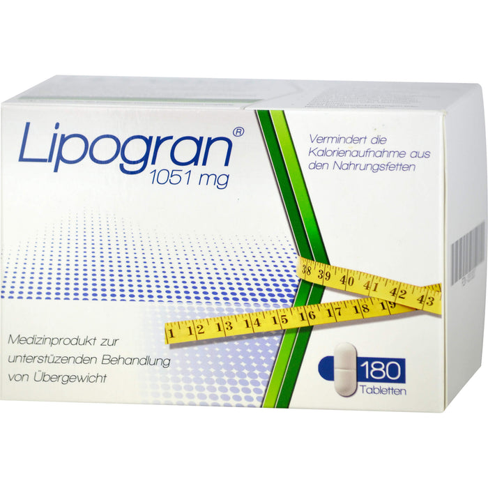 Lipogran Tabletten zur unterstützenden Behandlung bei Übergewicht, 180 pc Tablettes