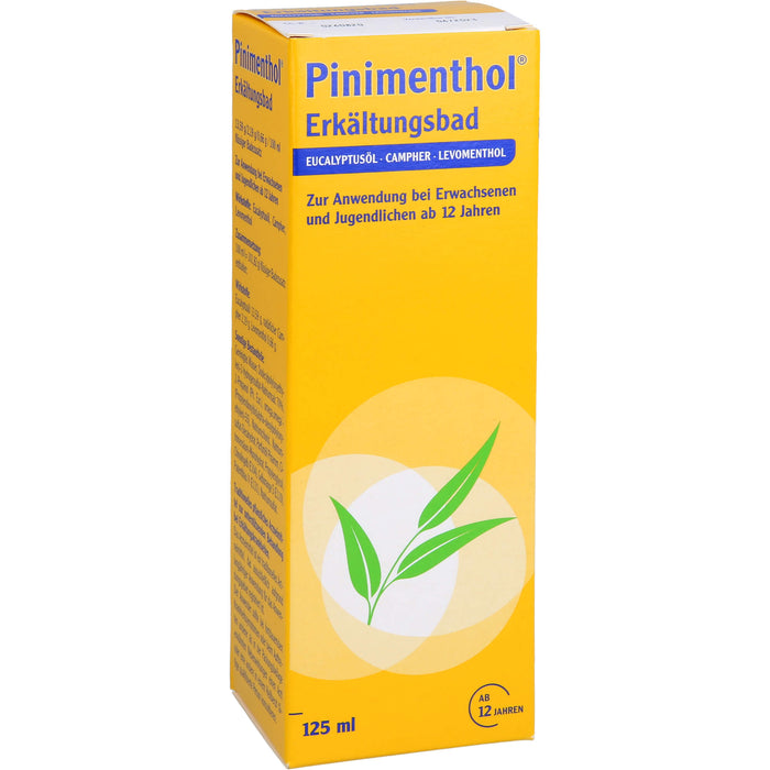 Pinimenthol Erkältungsbad mit Eucalyptusöl ab 12 Jahren, 125 ml Solution