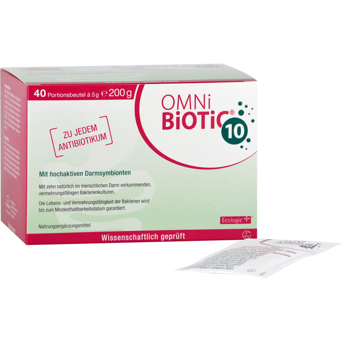 OMNi BiOTiC 10 Pulver mit hochaktiven Darmsymbionten, 40 pcs. Sachets