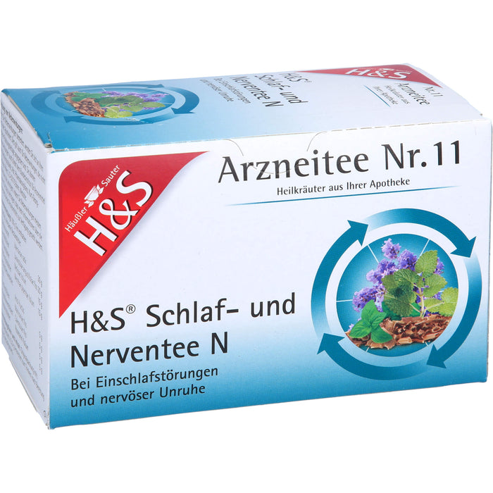 H&S Schlaf- und Nerventee N Arzneitee Nr. 11 Filterbeutel, 20 pcs. Filter bag