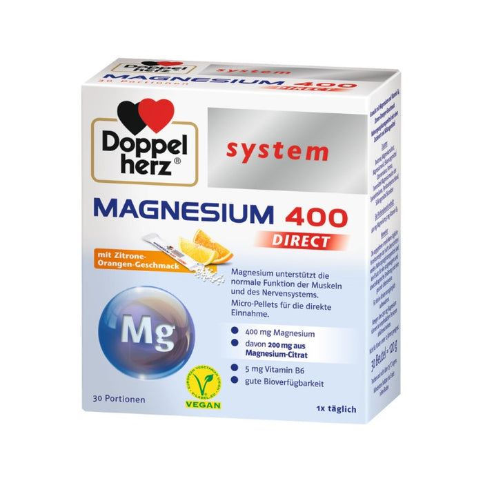 Doppelherz system MAGNESIUM 400 DIRECT, 30 pc Sachets