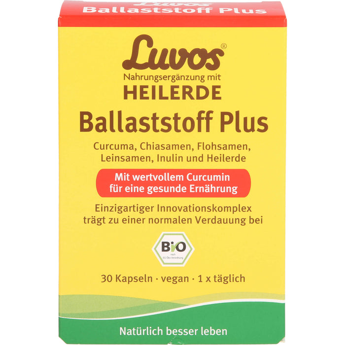 Luvos Heilerde bio Ballaststoff plus Kapseln, 30 pc Capsules