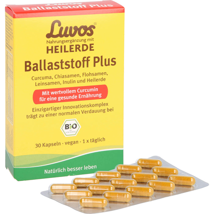 Luvos Heilerde bio Ballaststoff plus Kapseln, 30 pc Capsules