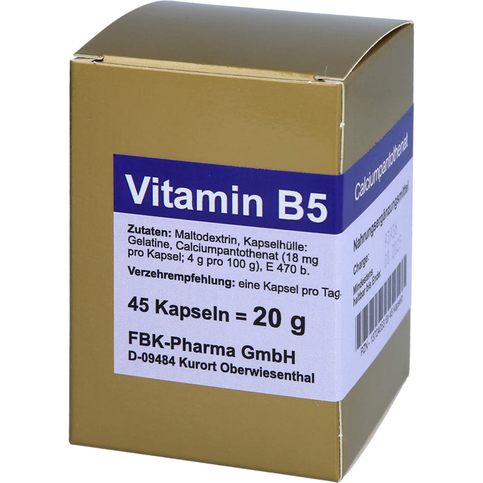 Vitamin B5 Kapseln, 45 St KAP