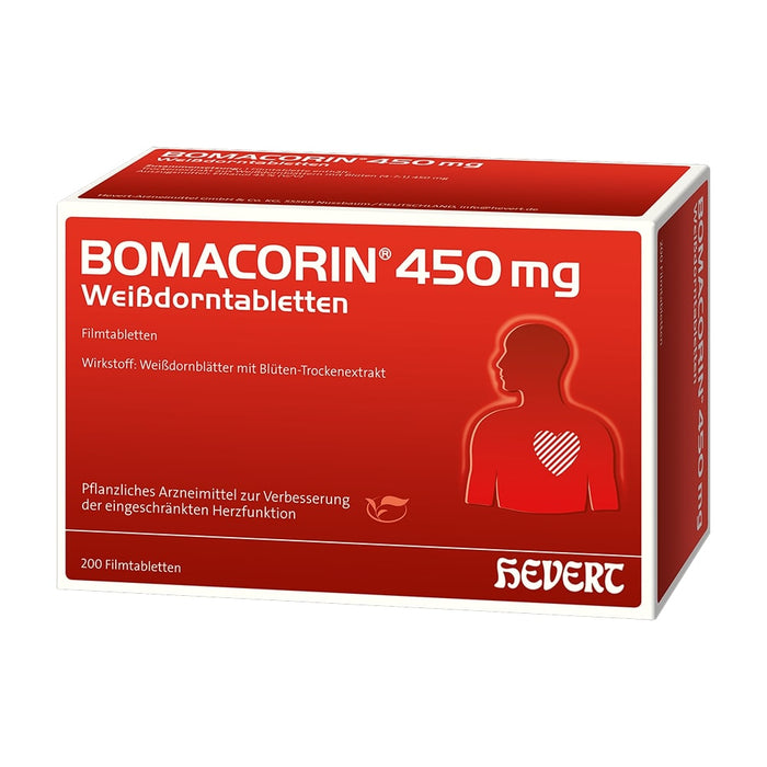 BOMACORIN 450 mg Weißdorntabletten, 200 pc Tablettes