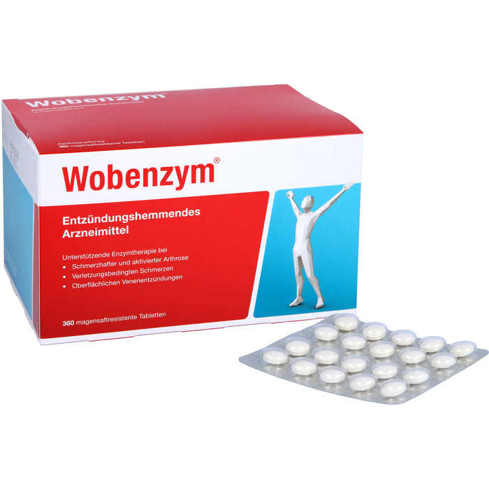 Wobenzym, magensaftresistente Tablette, 360 St. Tabletten