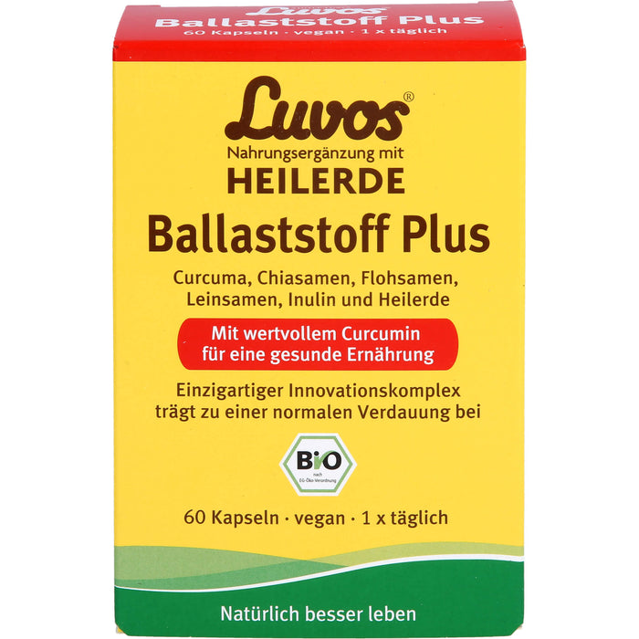 Luvos Heilerde BIO Ballaststoff Plus Kapseln, 60 pc Capsules