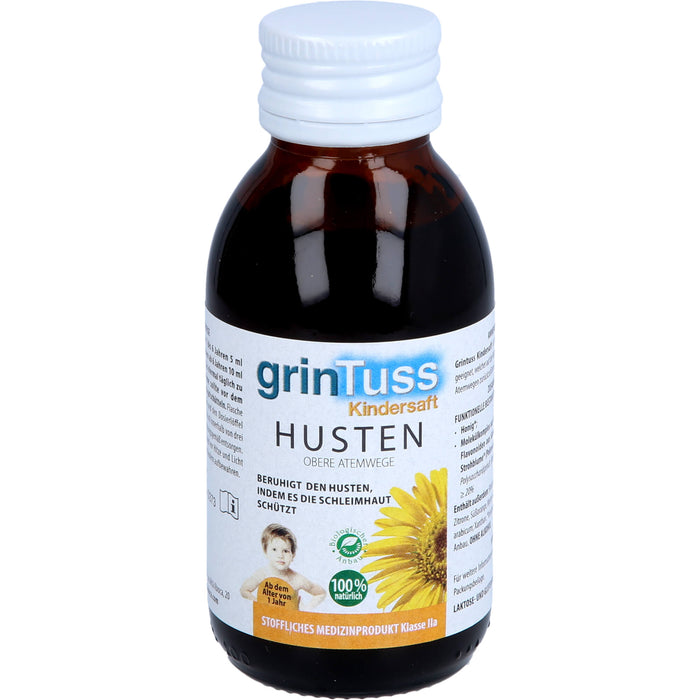 grinTuss Kindersaft beruhigt den Husten, 128 g Solution