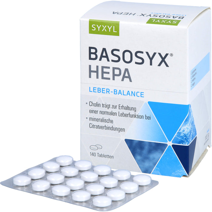 SYXYL BASOSYX Hepa Säure-Basen-Balance Tabletten, 140 pc Tablettes