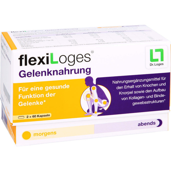 flexiLoges Gelenknahrung Kapseln für eine gesunde Funktion der Gelenke, 120 pcs. Capsules