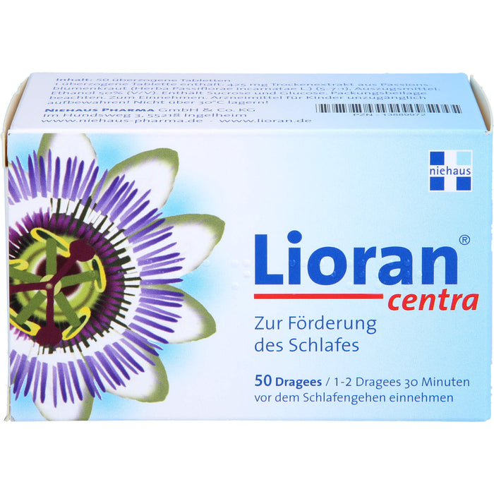 Lioran Centra Dragees zur Förderung des Schlafes, 50 St. Tabletten