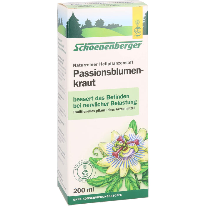 Passionsblumenkraut naturreiner Heilpflanzensaft, 200 ml SAF