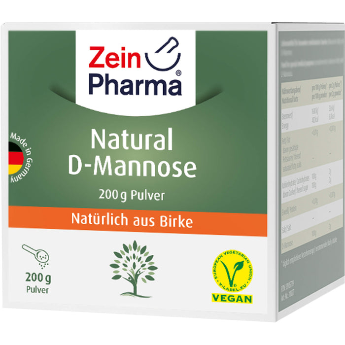 ZeinPharma Natural D Mannose Pulver, 200 g Pulver