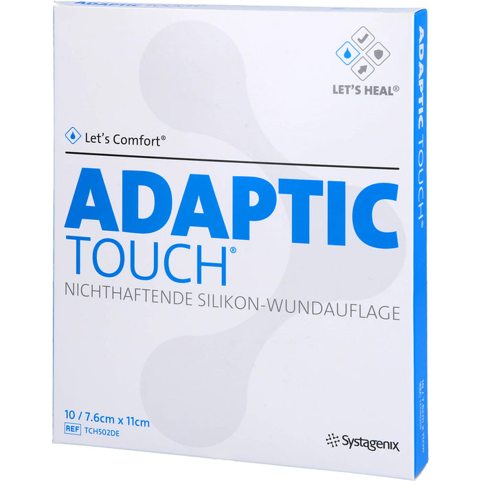 Adaptic Touch 7,6 x 11 cm nichthaftende Silikon-Wundauflage, 10 pc Gaze de plaie