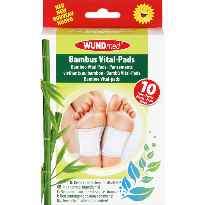 WUNDmed Bambus Vital-Pads zum Auftragen auf die Füße, 10 pcs. Patch