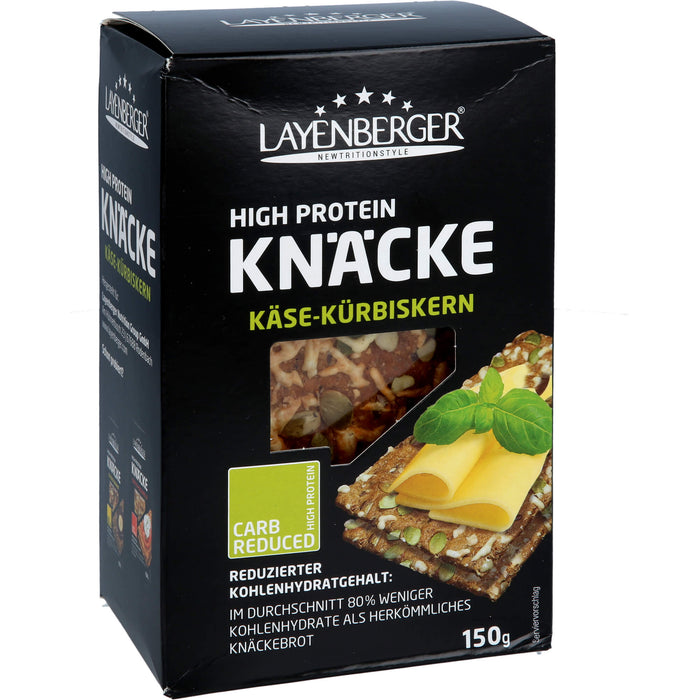 LowCarb.one High Protein Knäcke Käse-Kürbiskern, 150 g