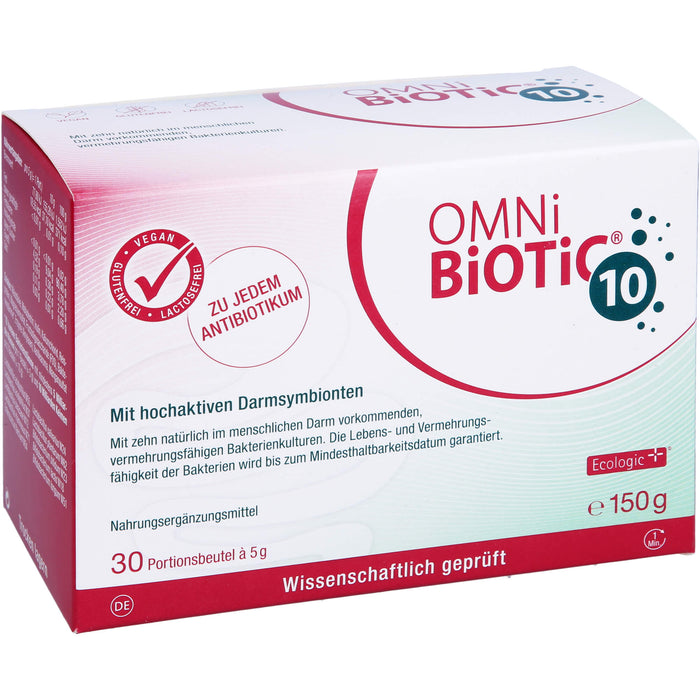 OMNi-BiOTiC 10 mit hochaktiven Darmsymbionten Portionsbeutel, 30 St. Beutel