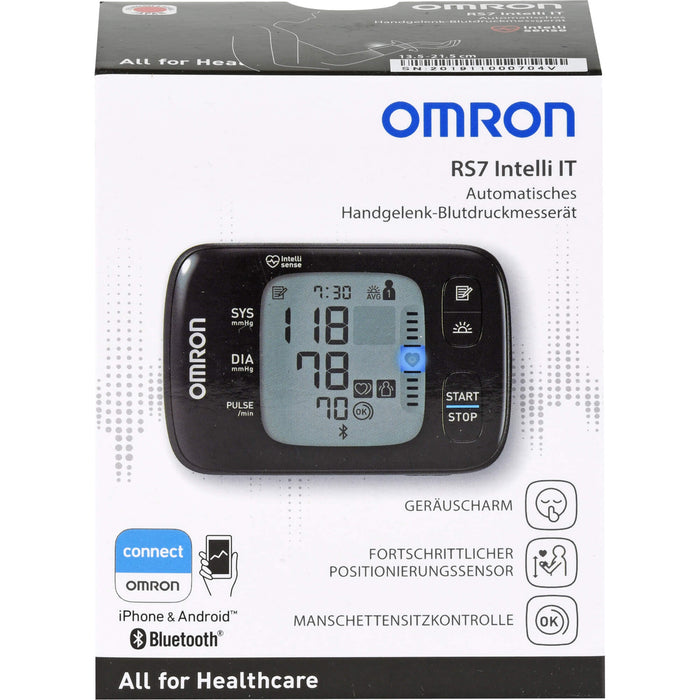 OMRON RS7 Intelli IT Handgelenk-Blutdruckmessgerät HEM-6232T-D, 1 St. Blutdruckmessgerät