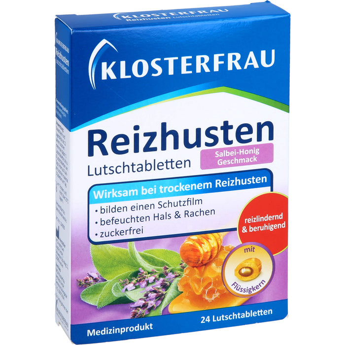 KLOSTERFRAU Reizhusten Lutschtabletten Salbei-Honig, 24 pc Tablettes