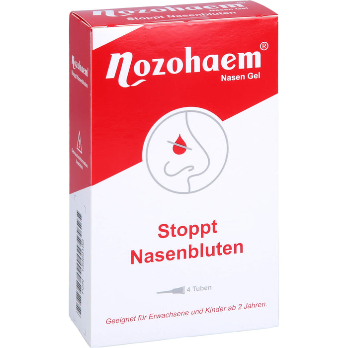 Nozohaem Nasen Gel stoppt Nasenbluten, 4 St. Tuben