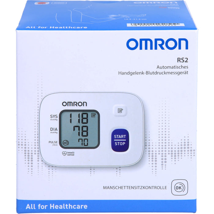 omron RS2 Automatisches Handgelenk-Blutdruckmessgerät, 1 pcs. Blood pressure monitor