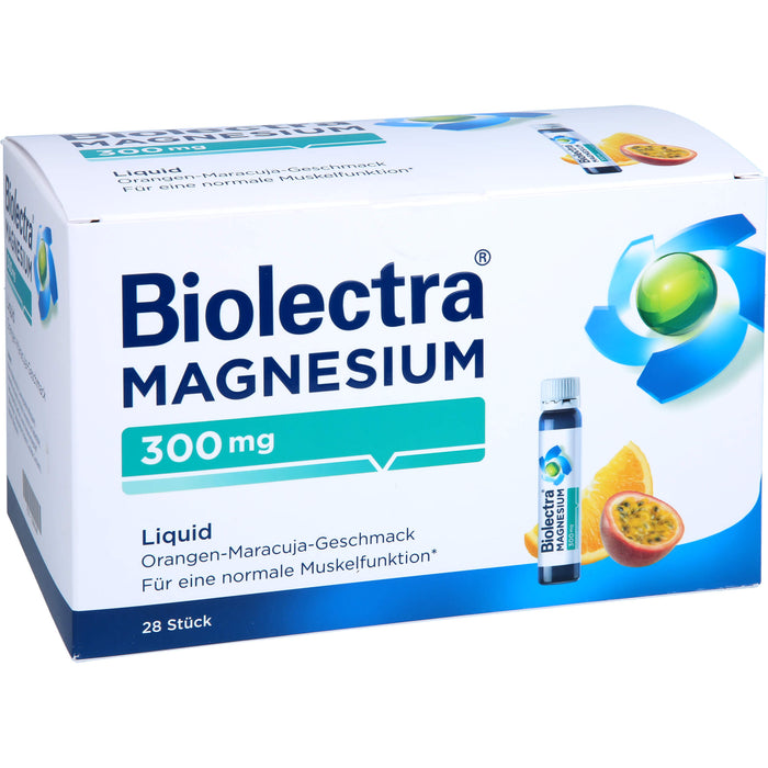 Biolectra Magnesium 300 mg aktiv liquid Ampullen, 28 pcs. Ampoules