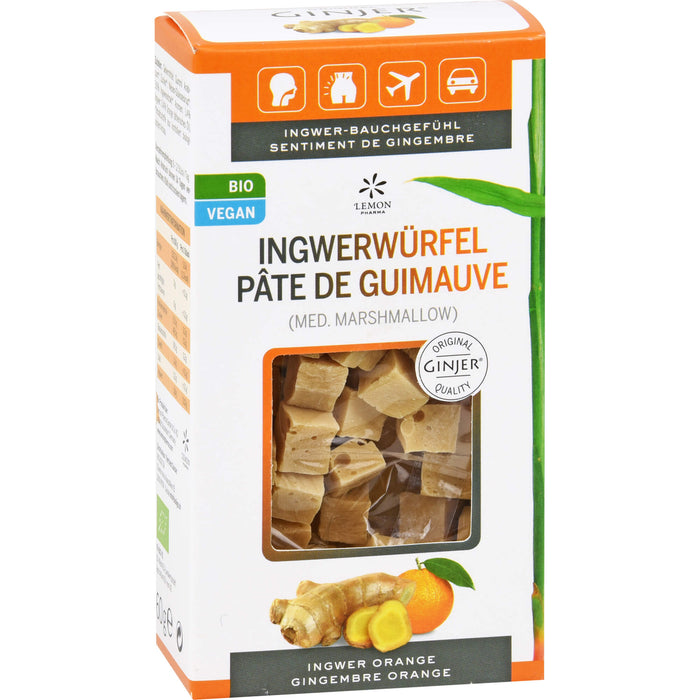 Ingwer GINJER Ingwerwürfel Orange, 60 g WUE