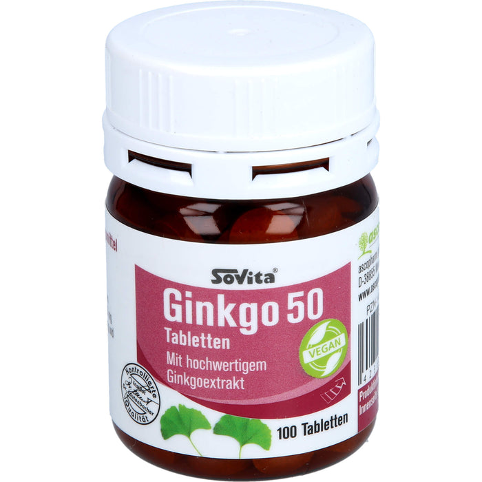 Sovita Ginkgo 50 Tabletten, 100 St TAB