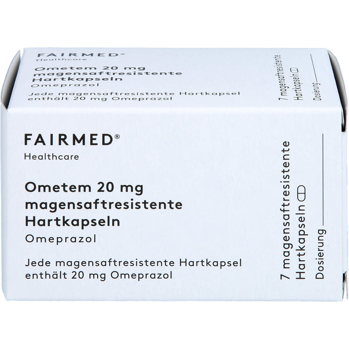 Ometem 20 mg Hartkapseln bei Sodbrennen, 7 pc Capsules